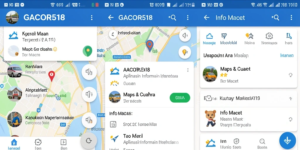 Antarmuka aplikasi GACOR518 menampilkan informasi kemacetan secara jelas.