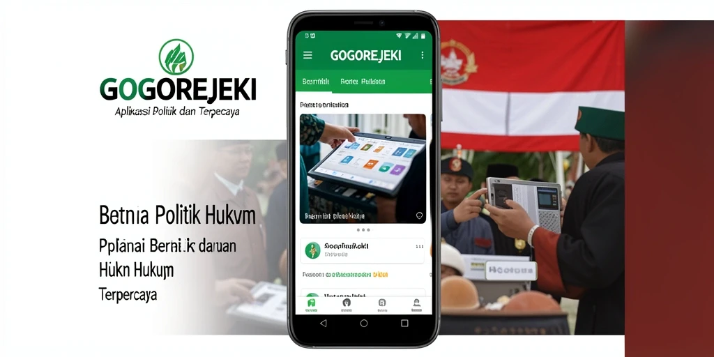 Antarmuka aplikasi GOGOREJEKI yang menampilkan berita politik terkini.