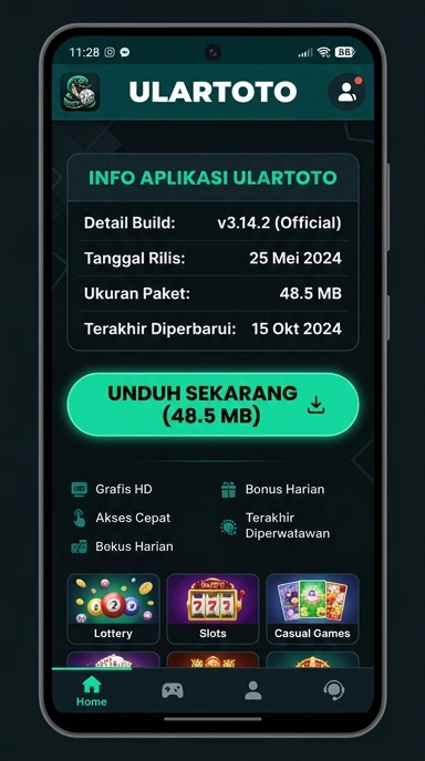 Tampilan halaman APK ulartoto